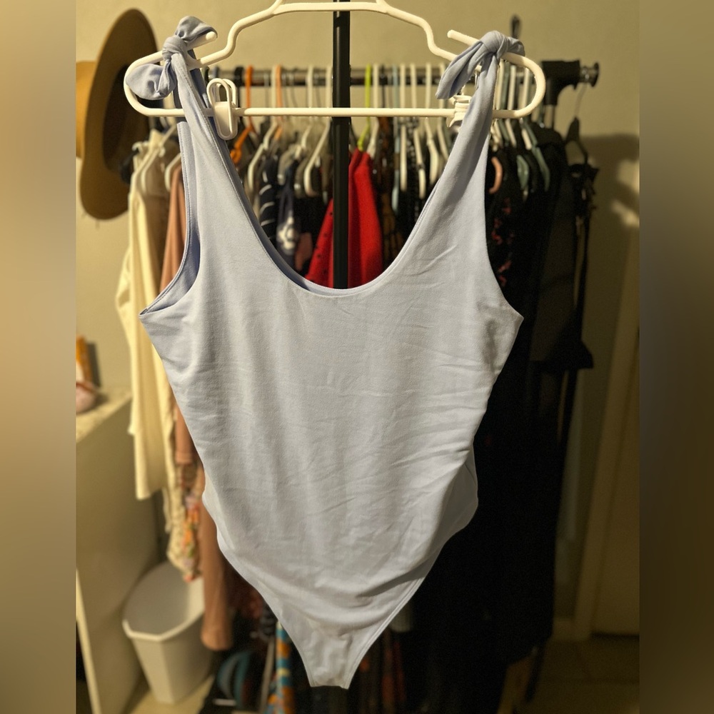 Blue bodysuit, Cabana by Crown & Ivy, Size XL